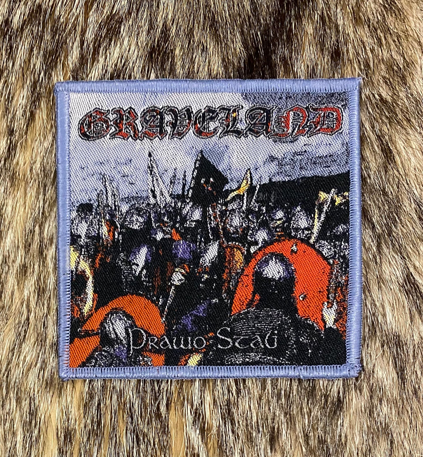 Graveland - Creed Of Iron / Prawo Stali Coloured Border Patch