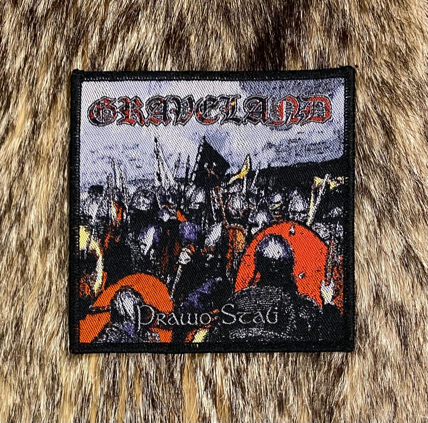 Graveland - Creed Of Iron / Prawo Stali Coloured Border Patch