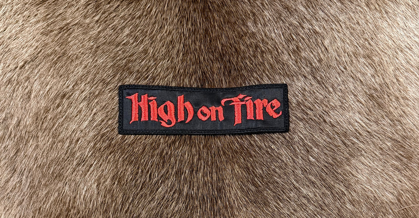 High On Fire - Strip Logo Patch