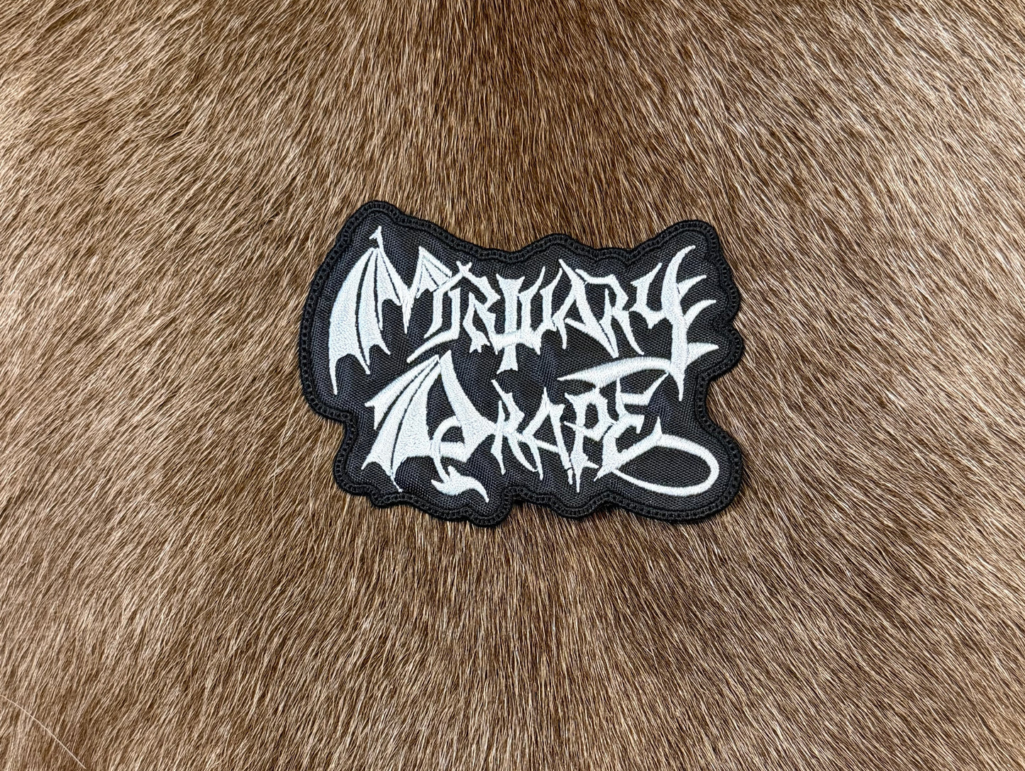 Mortuary Drape - Cut Out Logo Patch