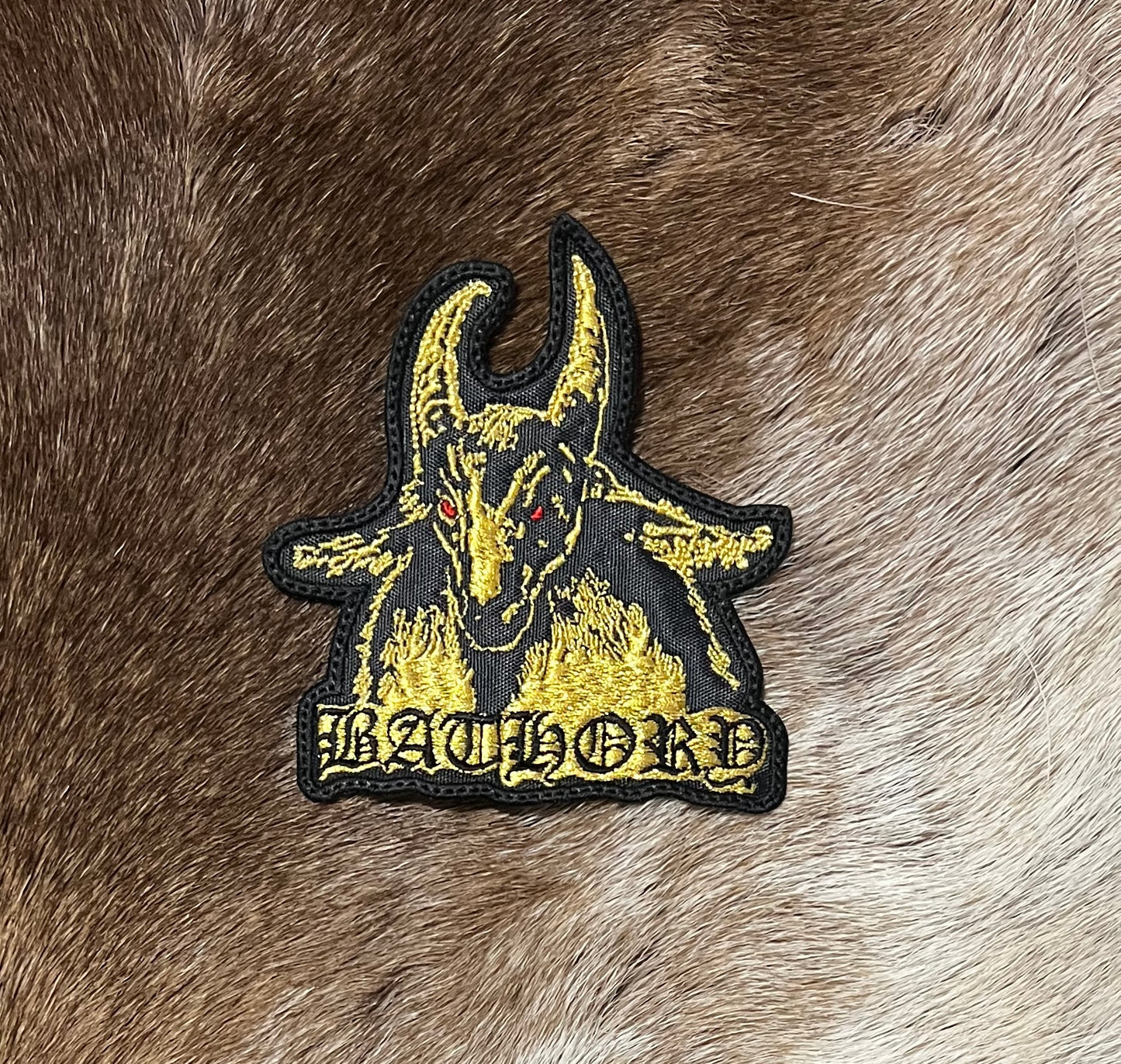 Bathory - Goat Shaped Cut Out Patch
