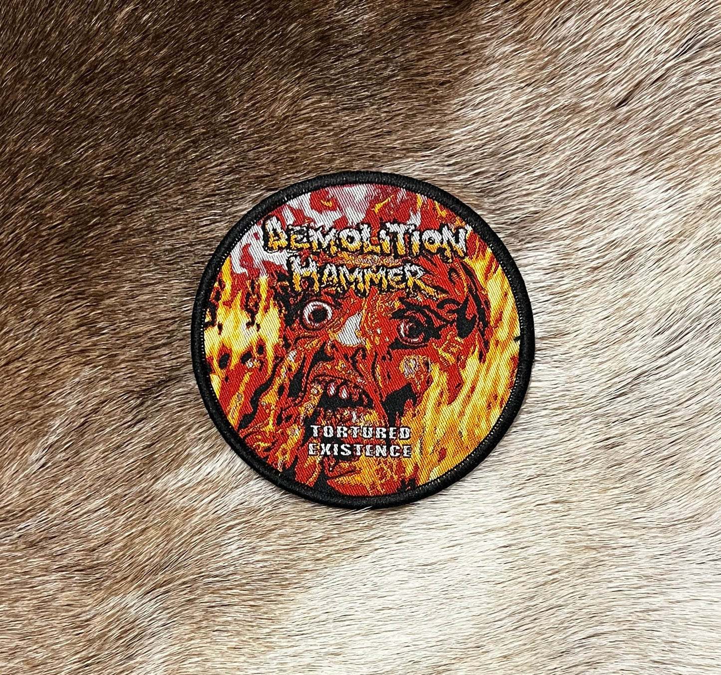 Demolition Hammer - Tortured Existence Circular Patch