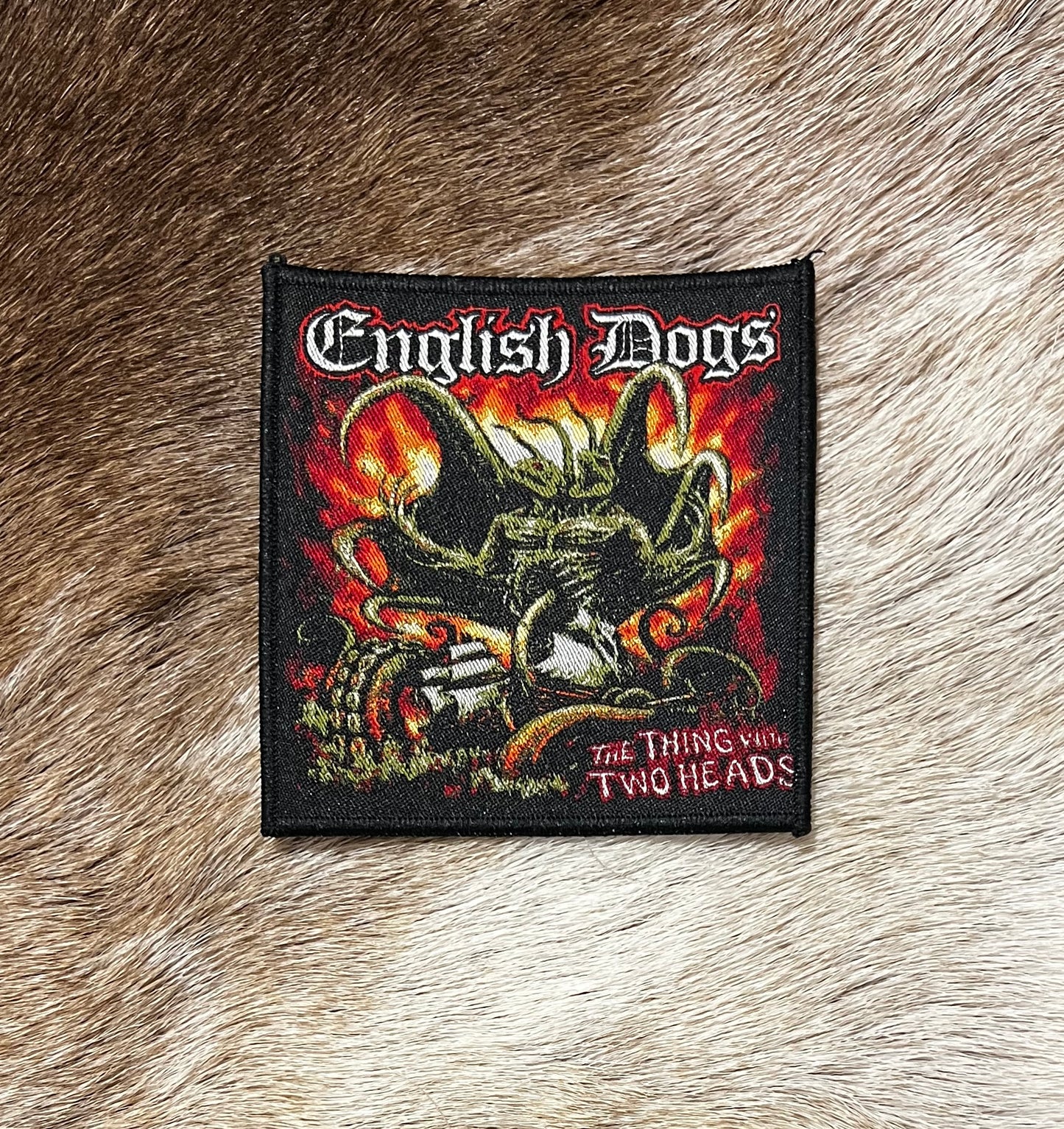 English Dogs - The Things with Two Heads Patch