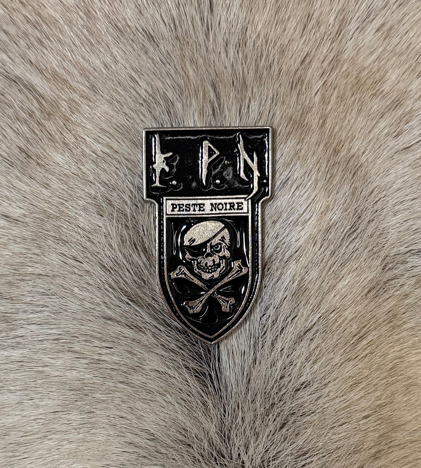 Peste Noire - Black Shield Logo Metal Pin