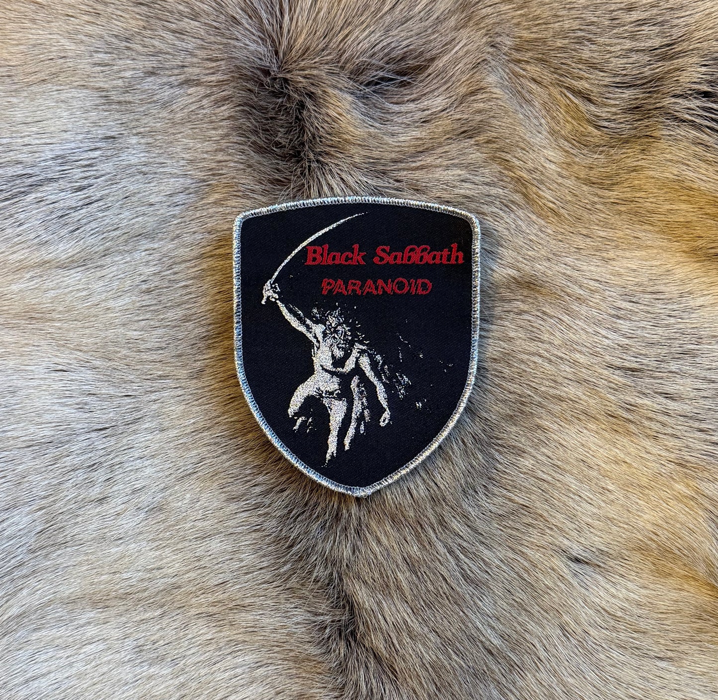 Black Sabbath - Paranoid Shield Patch