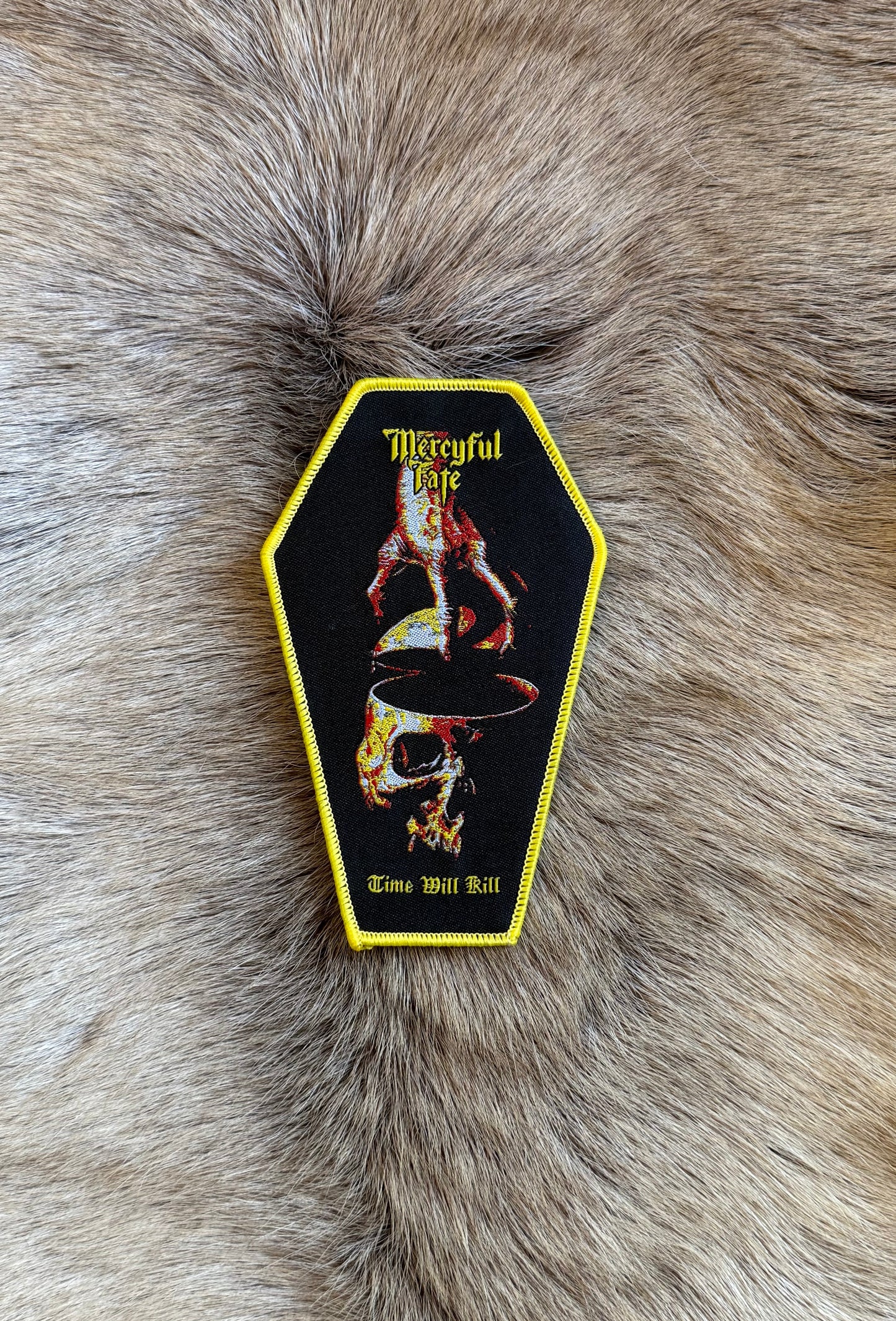 Mercyful Fate - Time Will Kill Coffin Shaped Patch