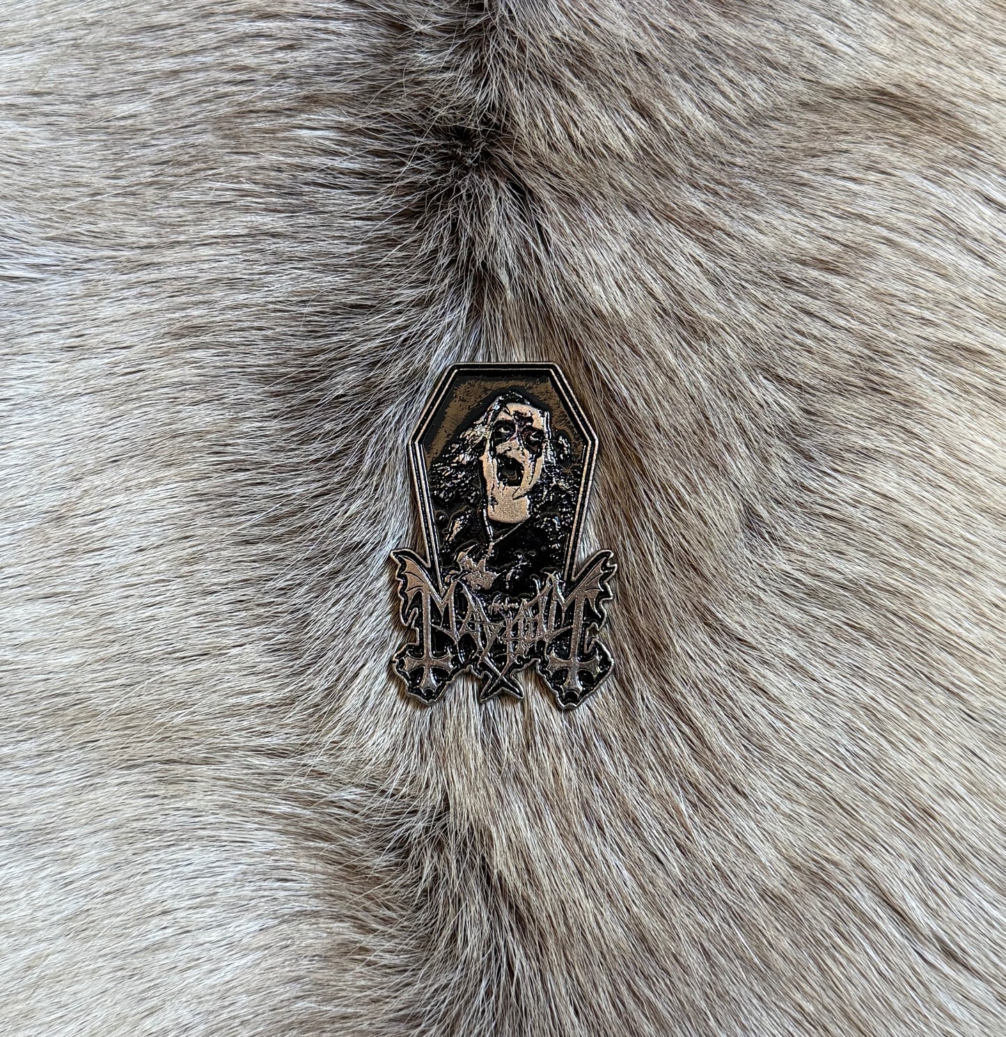 Mayhem - Dead Coffin Metal Pin