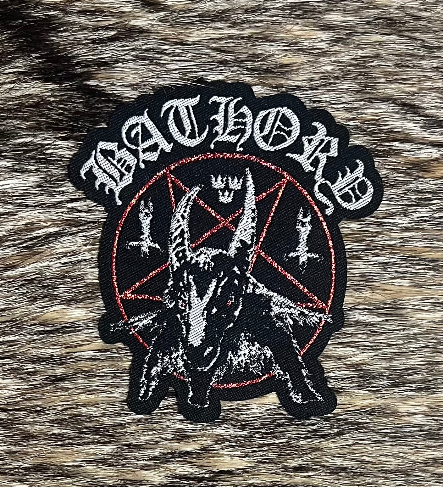 Bathory - Goat Pentagram Cut Out Patch