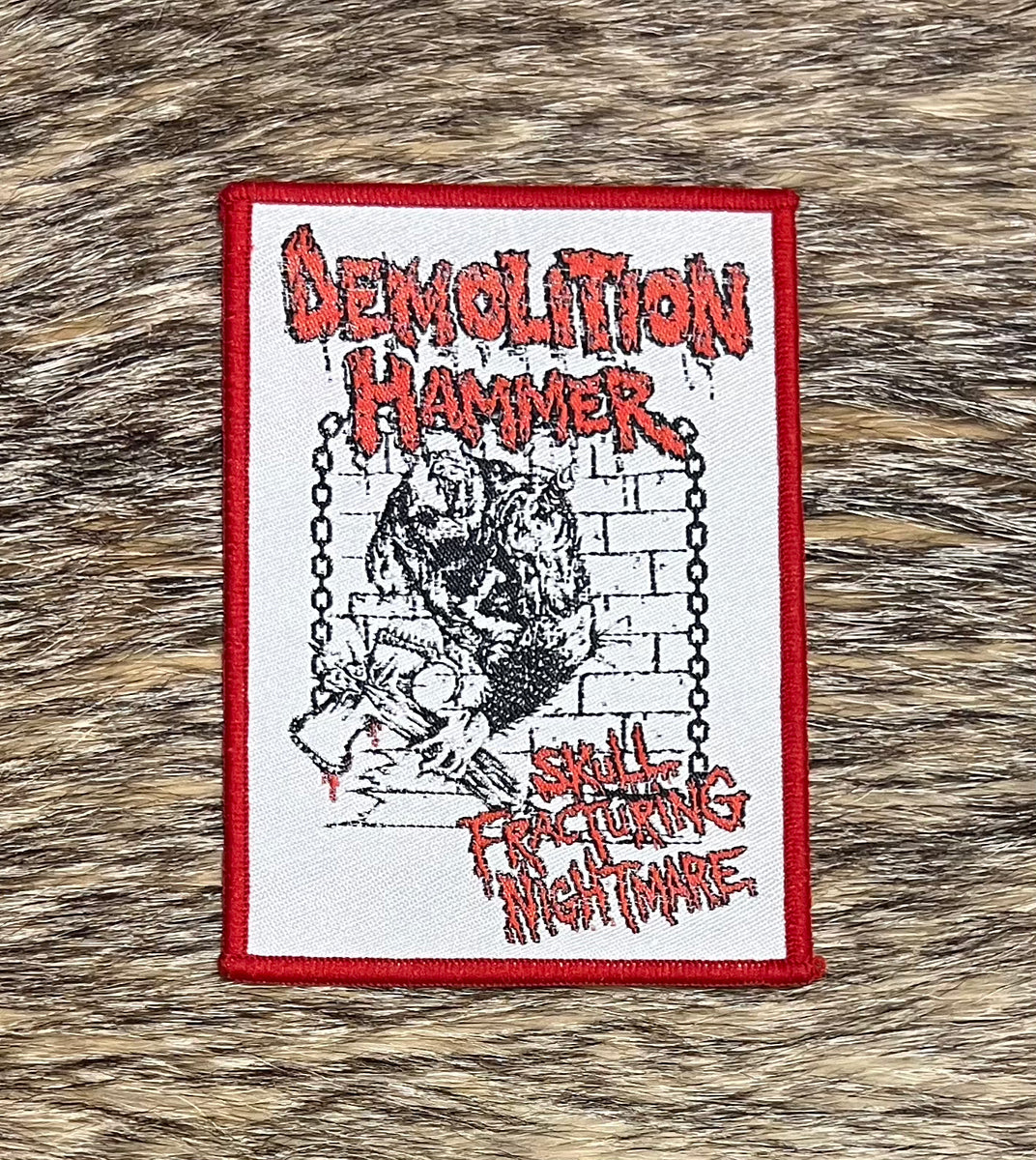 Demolition Hammer Skull Fracturing Nightmare Patch Mercian Storm Mailorder