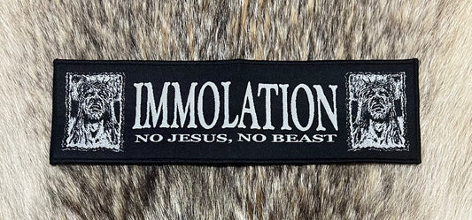 Immolation - No Jesus No Beast Strip Patch