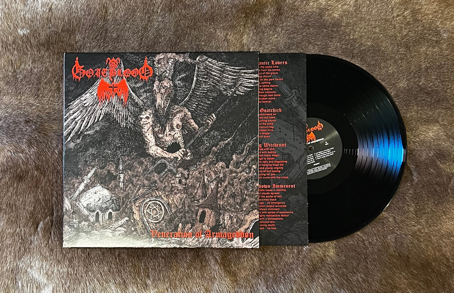 Goatblood - Veneration Of Armageddon 12" Black Vinyl