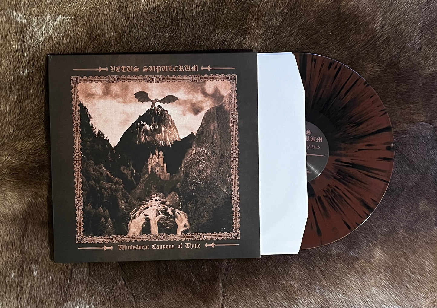 Vetus Supulcrum - Windswept Canyons Of thule 12" Brown With Black Splatter Vinyl