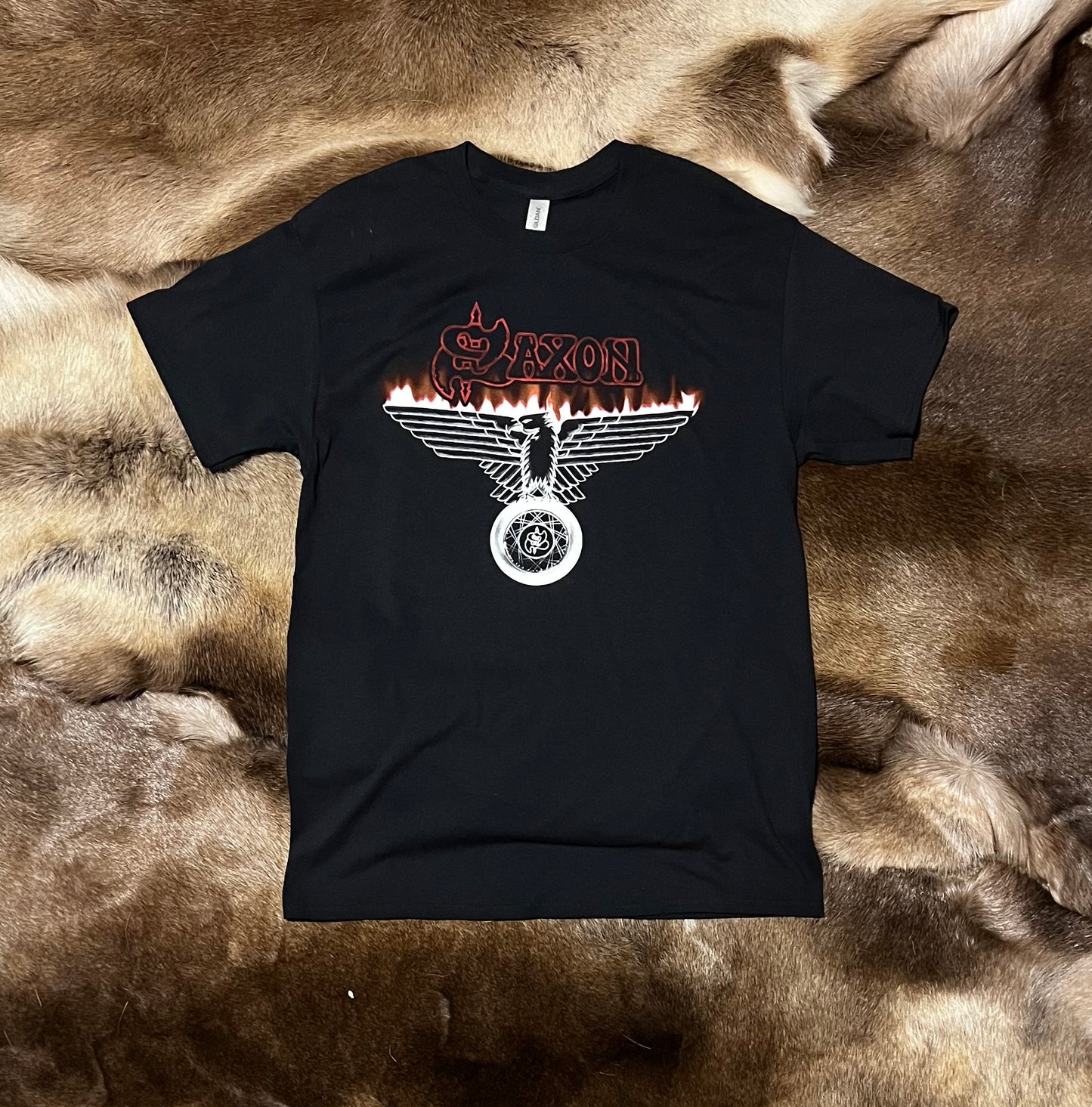 Saxon - Wheels of Steel Short Sleeved T-shirt