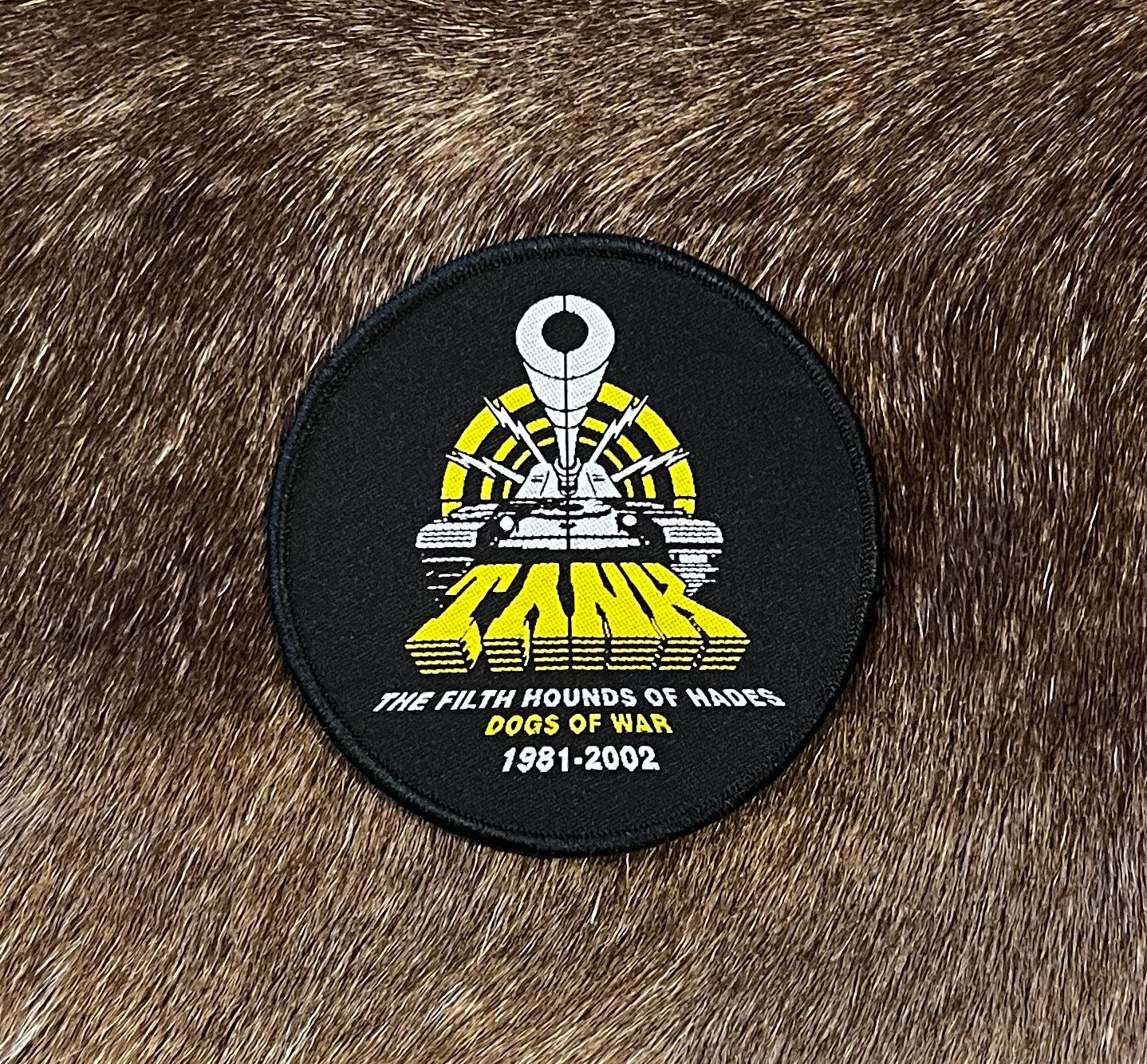 Tank - Filth Hounds Of Hades Cirular Patch
