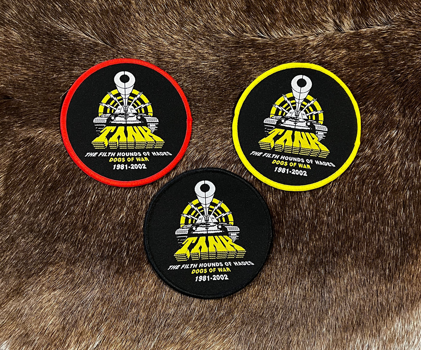 Tank - Filth Hounds Of Hades Cirular Patch