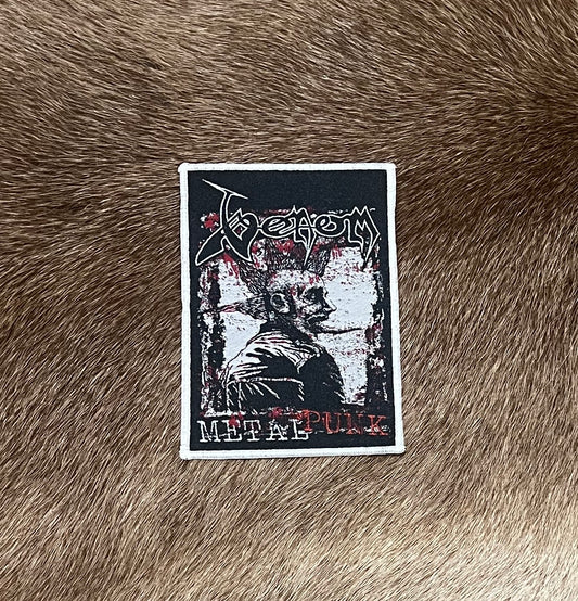 Venom - Metal Punk WHITE Border Patch
