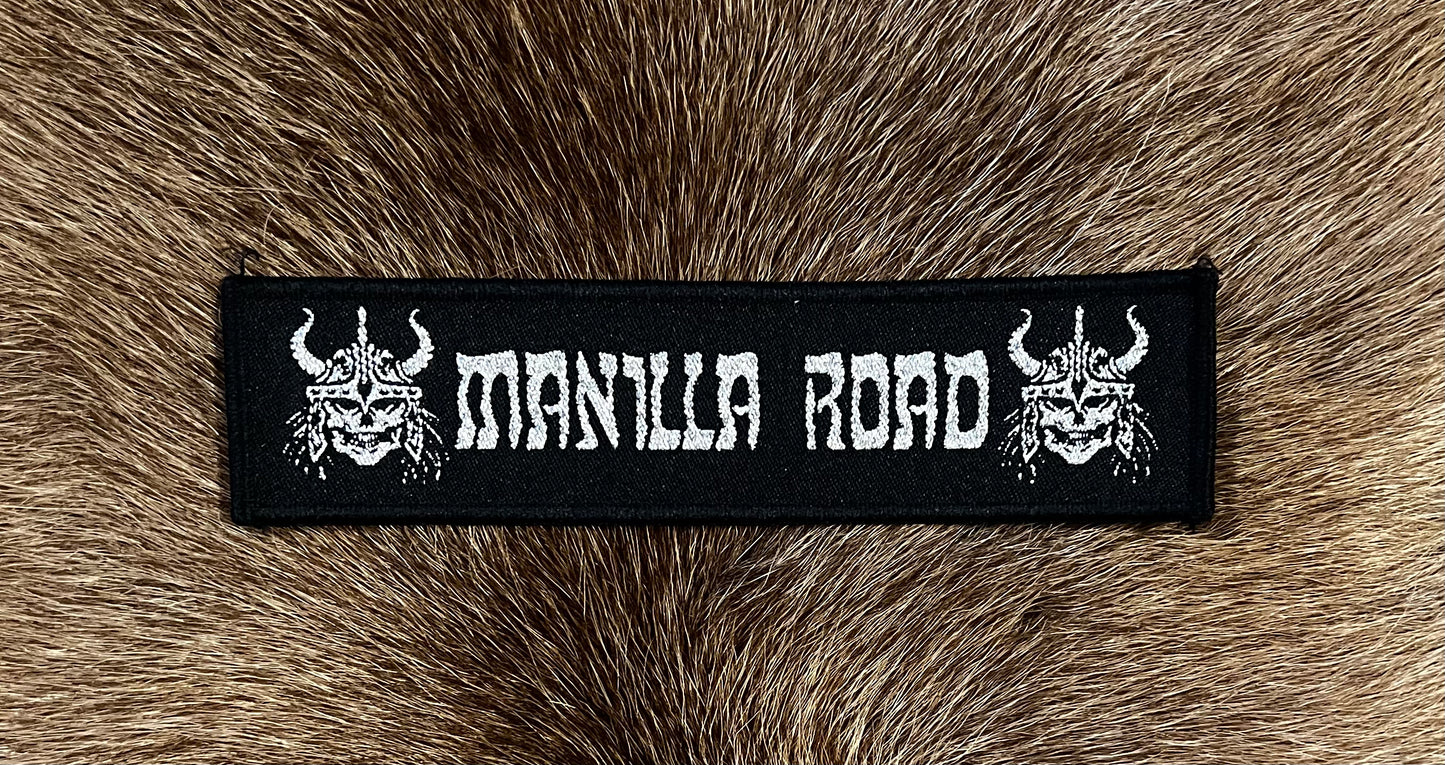 Manilla Road - Silver Glitter Logo Patch