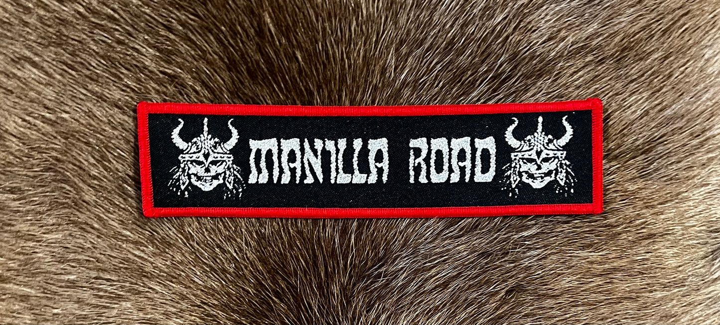 Manilla Road - Silver Glitter Logo Patch