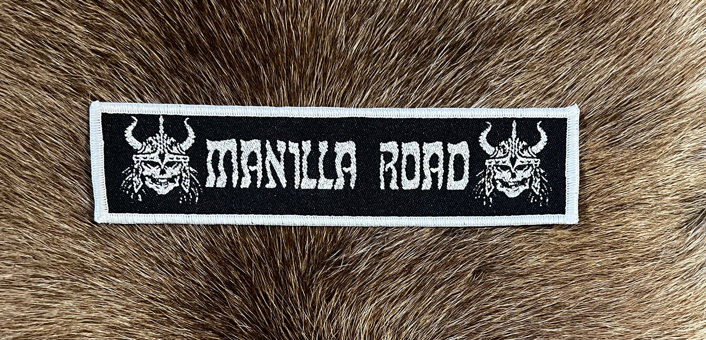 Manilla Road - Silver Glitter Logo Patch