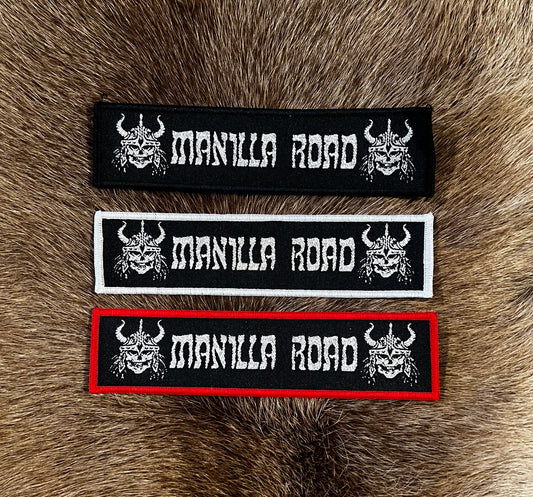 Manilla Road - Silver Glitter Logo  Patch