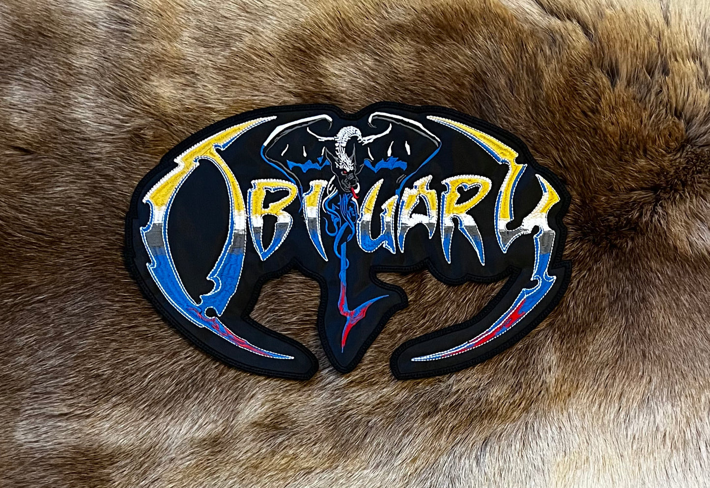 Obituary - The End Complete Logo Cut Out Patch