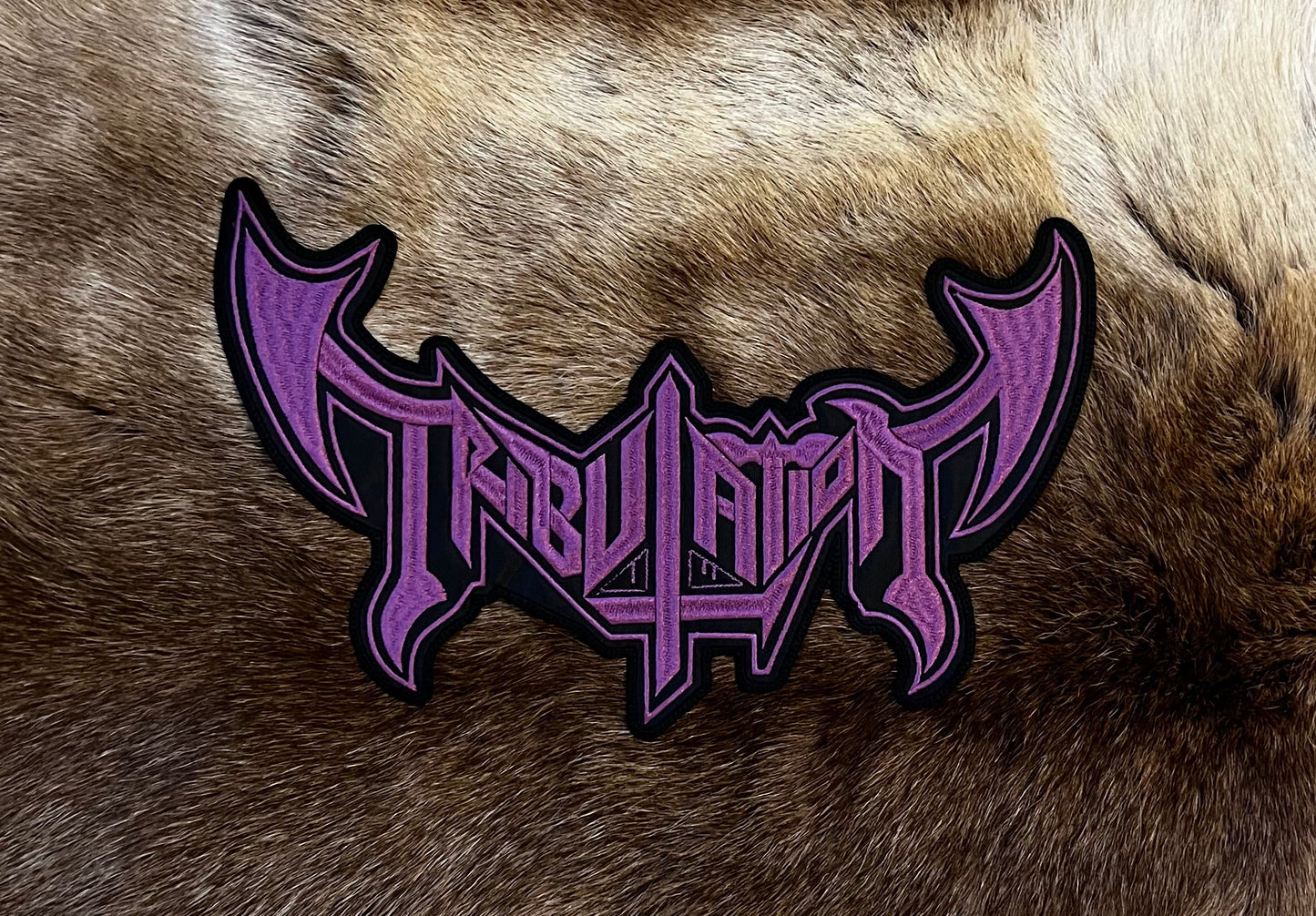 Tribulation - Large Purple Logo Cut Out Patch