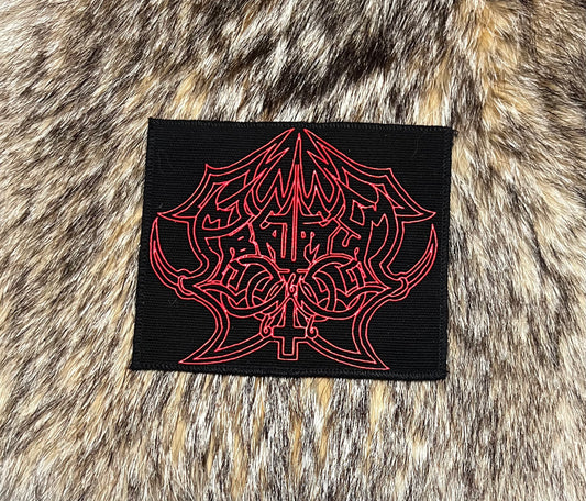 Abruptum - Printed Red Logo Patch