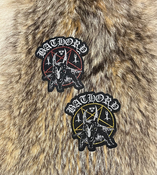 Bathory - Goat Pentagram Cut Out Patch