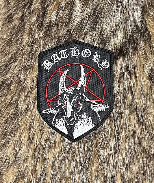 Bathory - Pentagram Goat Shield Patch