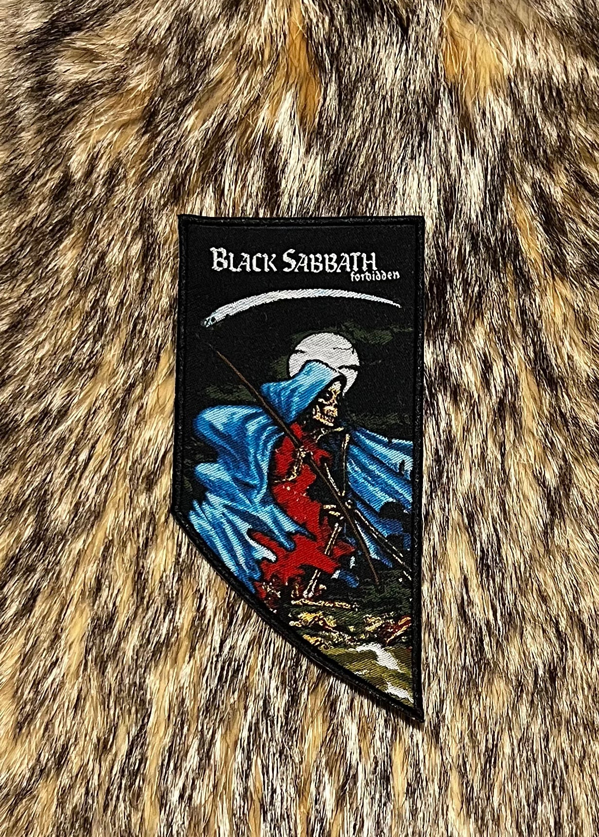 Black Sabbath - Forbidden White Logo Patch