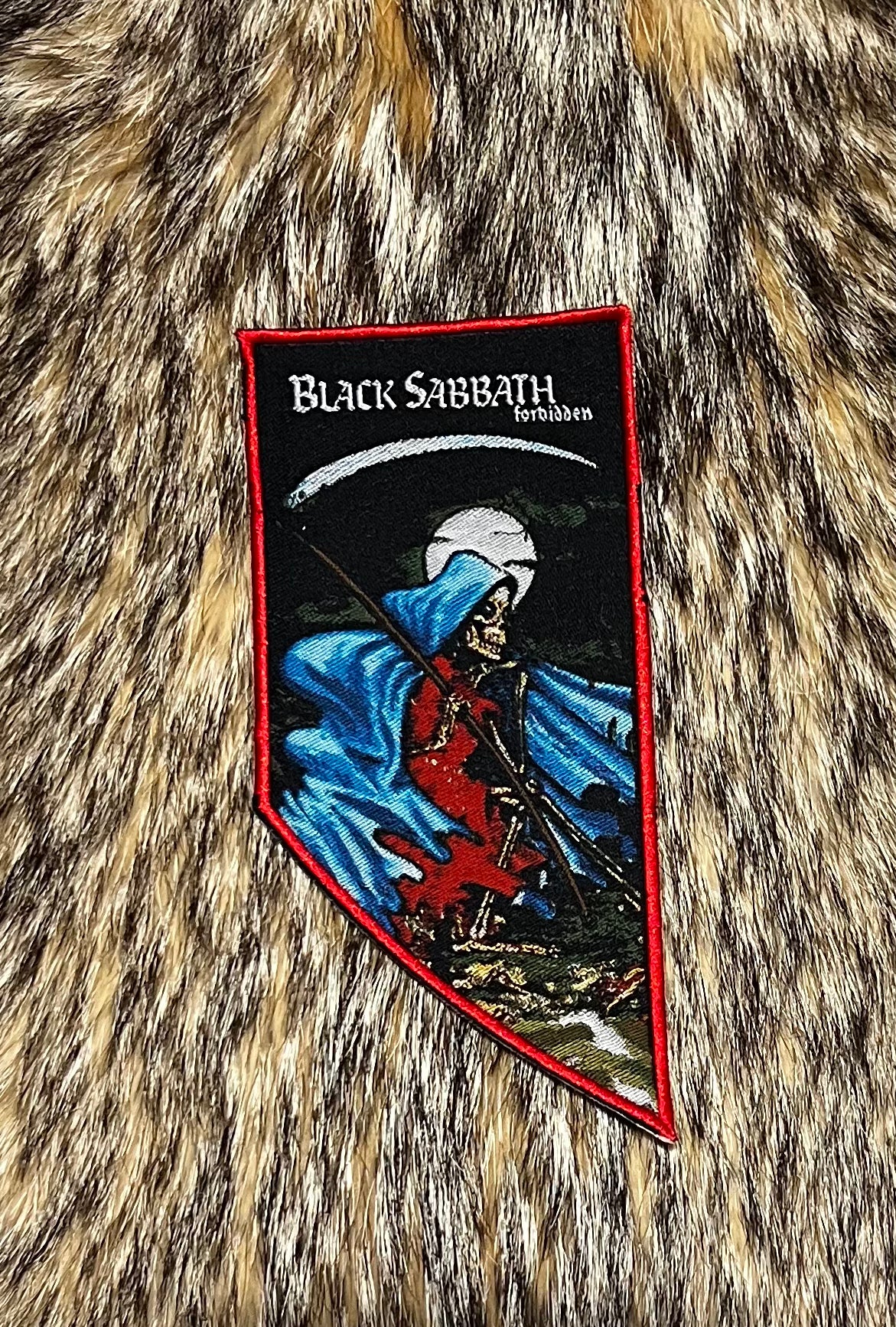 Black Sabbath - Forbidden White Logo Patch