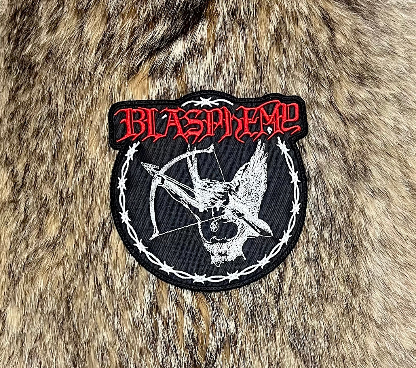Blasphemy - Fallen Angel Of Doom Cut Out Patch