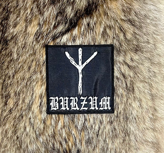 Burzum - Algiz Rune and Logo Patch