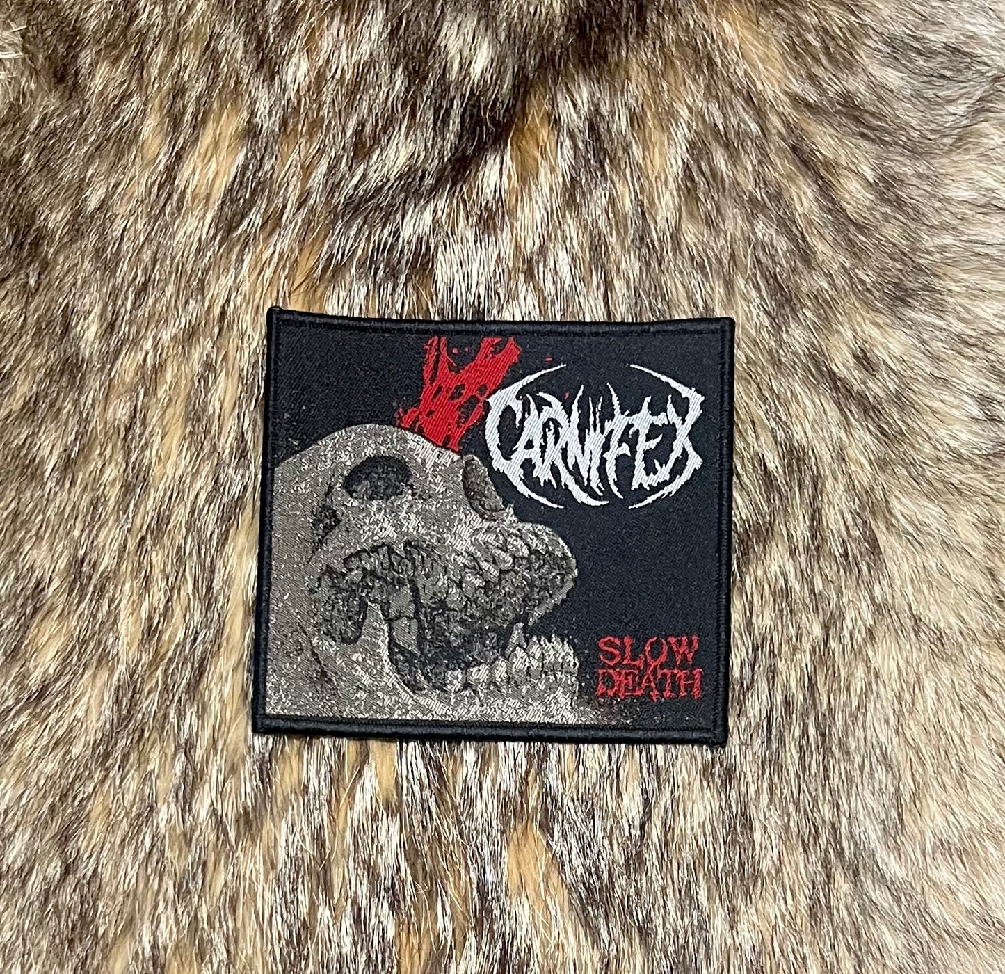 Carnifex - Slow Death Black Border Patch