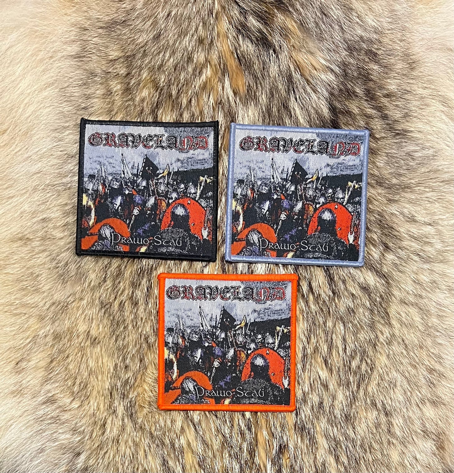 Graveland - Creed Of Iron / Prawo Stali Coloured Border Patch