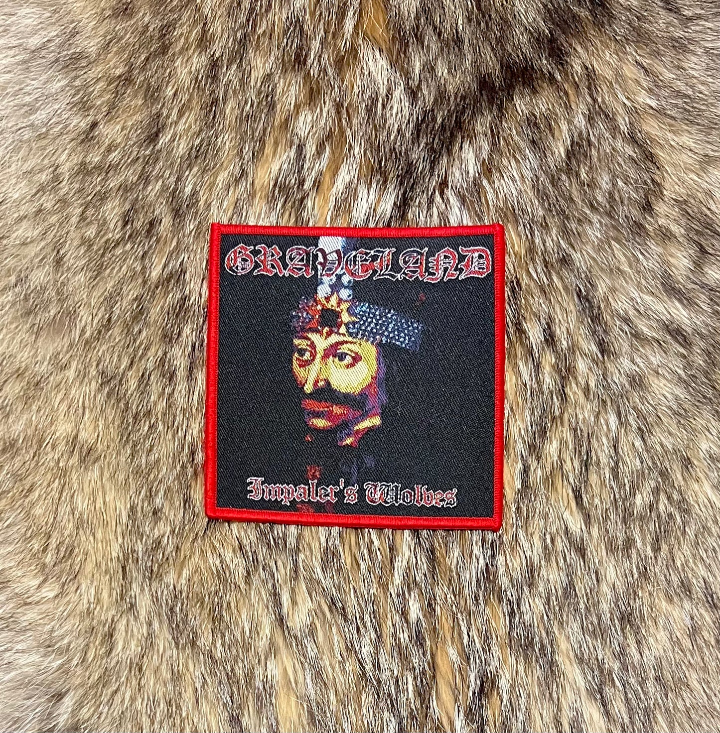 Graveland - Impalers Wolves Black Border Square Patch (Copy)