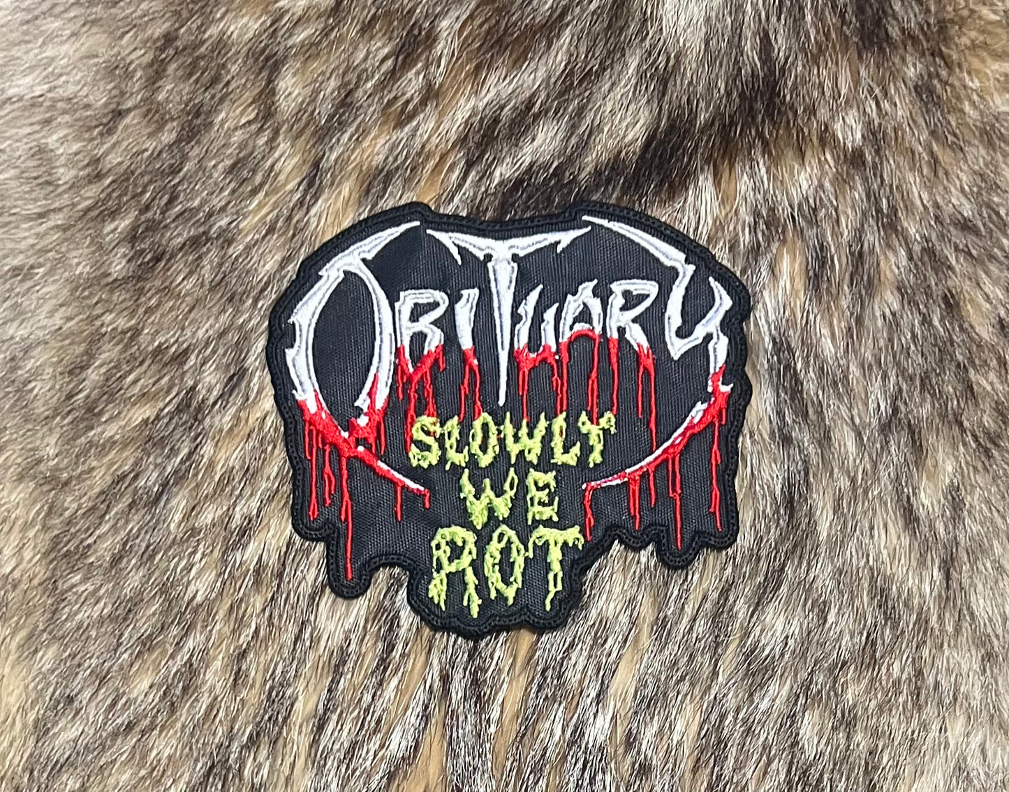 Obituary - Slowly We Rot Cut Out Patch