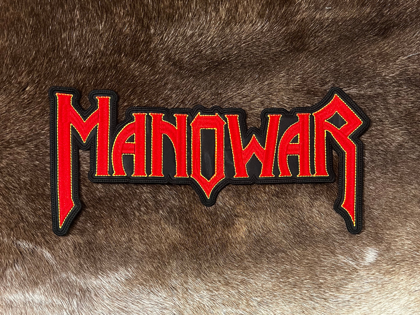 Manowar - Cut Out Logo Large Patch