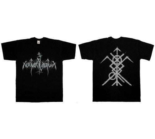 Nokturnal Mortum - Grey New Logo Short Sleeved T-shirt