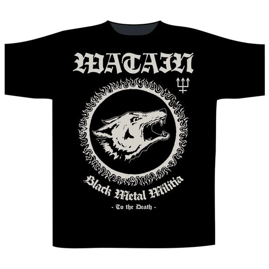 Watain - Black Metal Militia Short Sleeved T-shirt