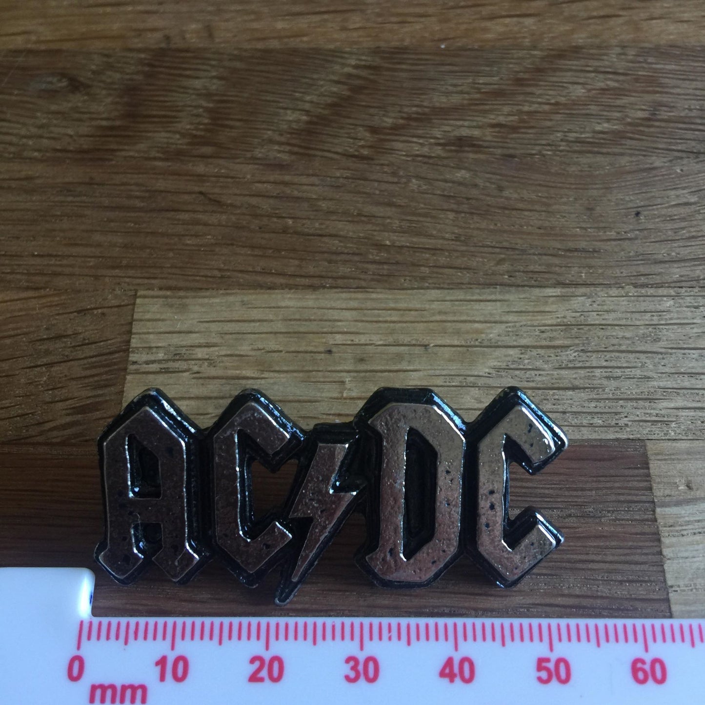 AC/DC Metal Logo Pin