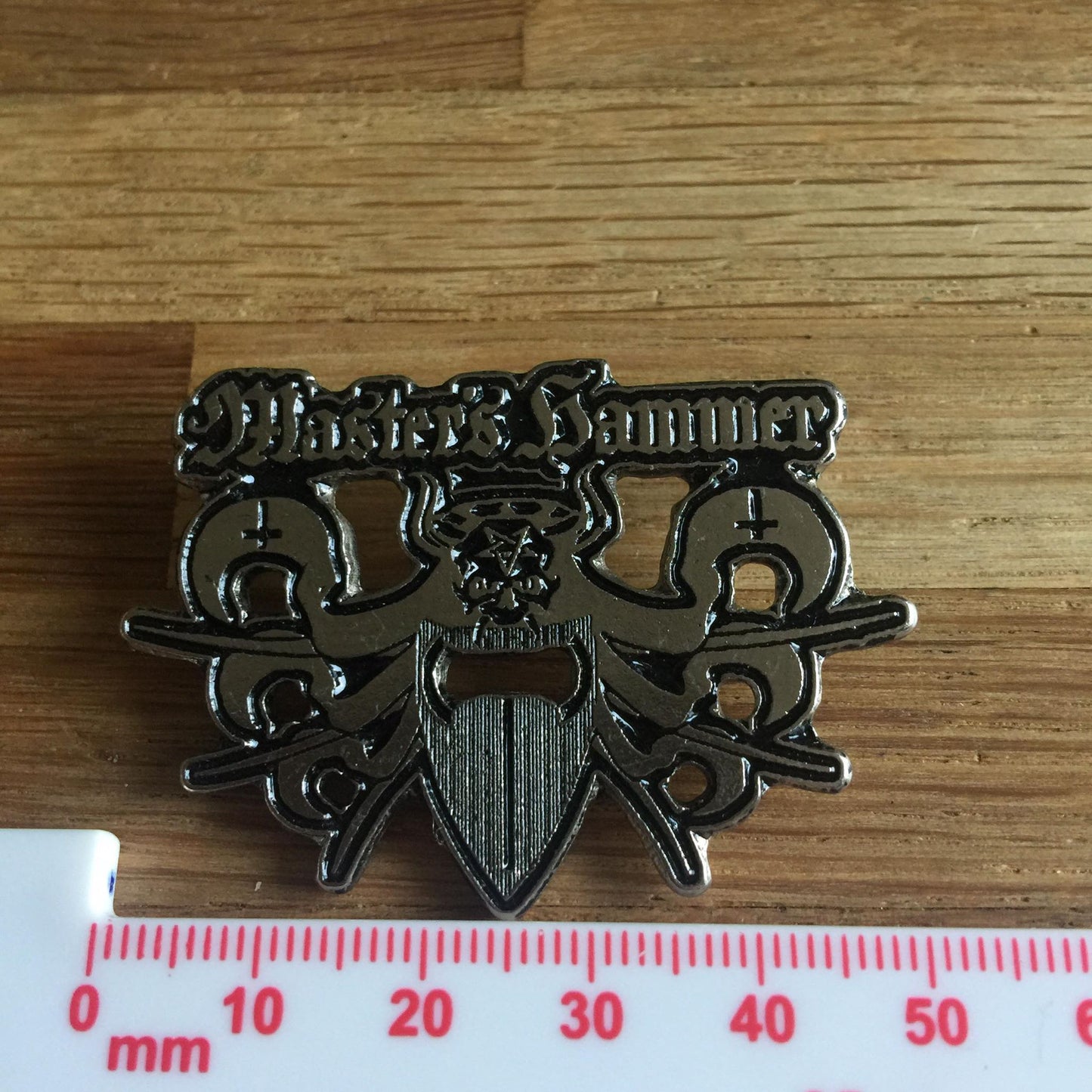 Masters Hammer Logo Metal Pin
