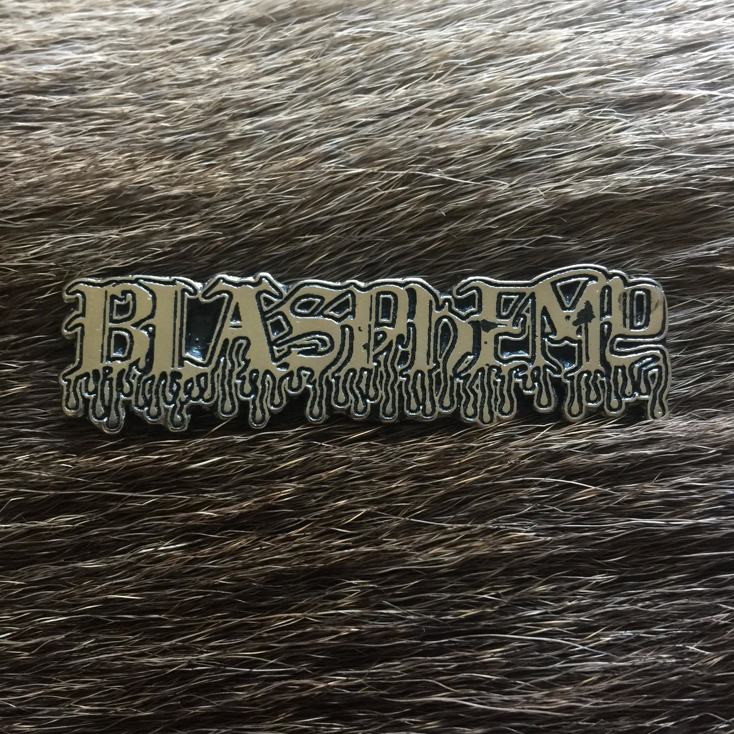 Blasphemy Logo Metal Pin