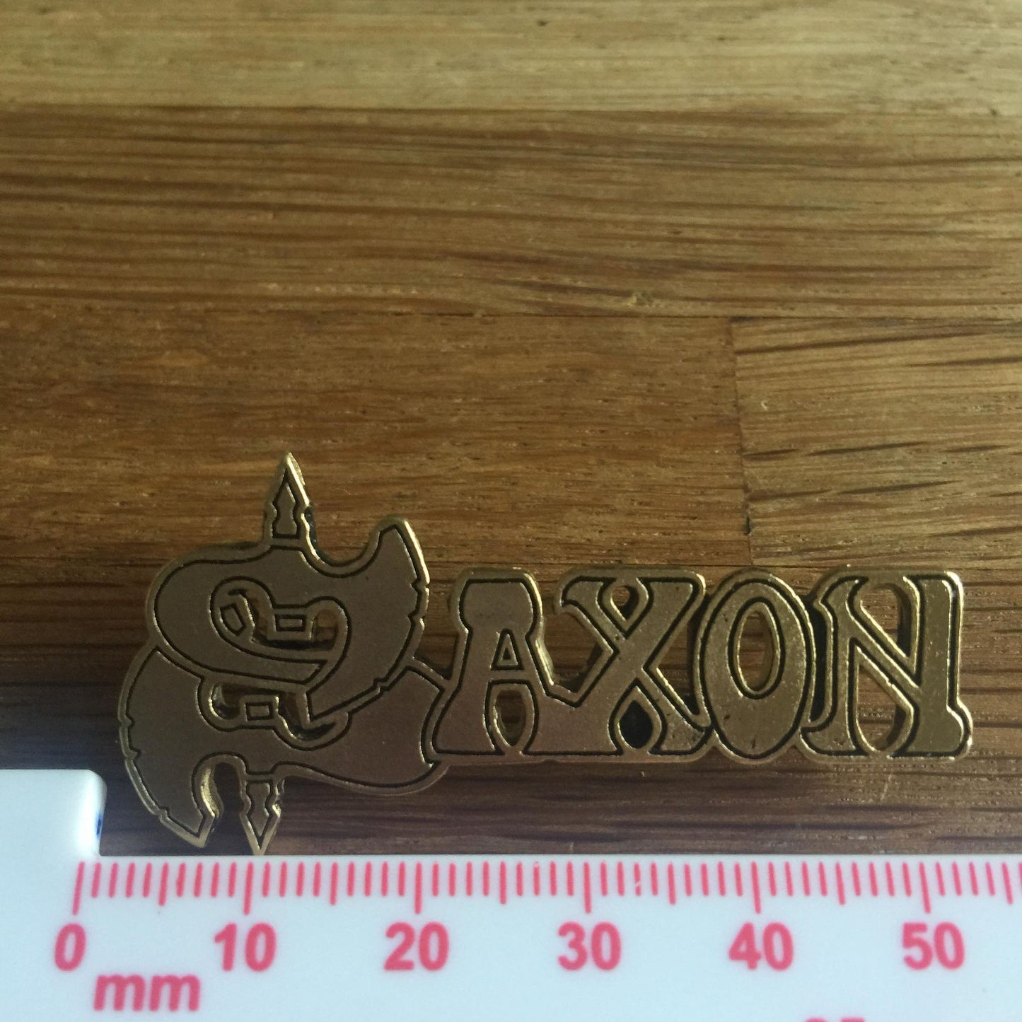 Saxon Logo Metal Pin