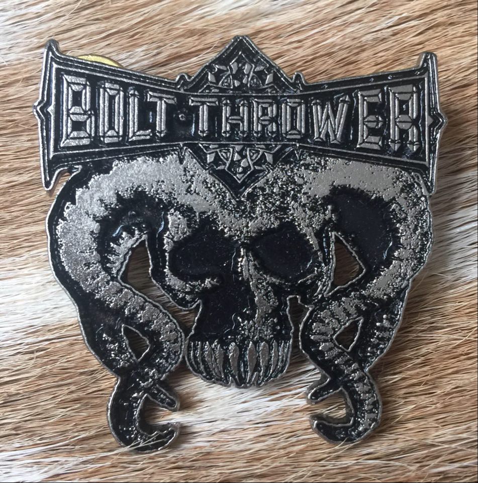 Bolt Thrower - Who Dares Wins Skull Metal Pin