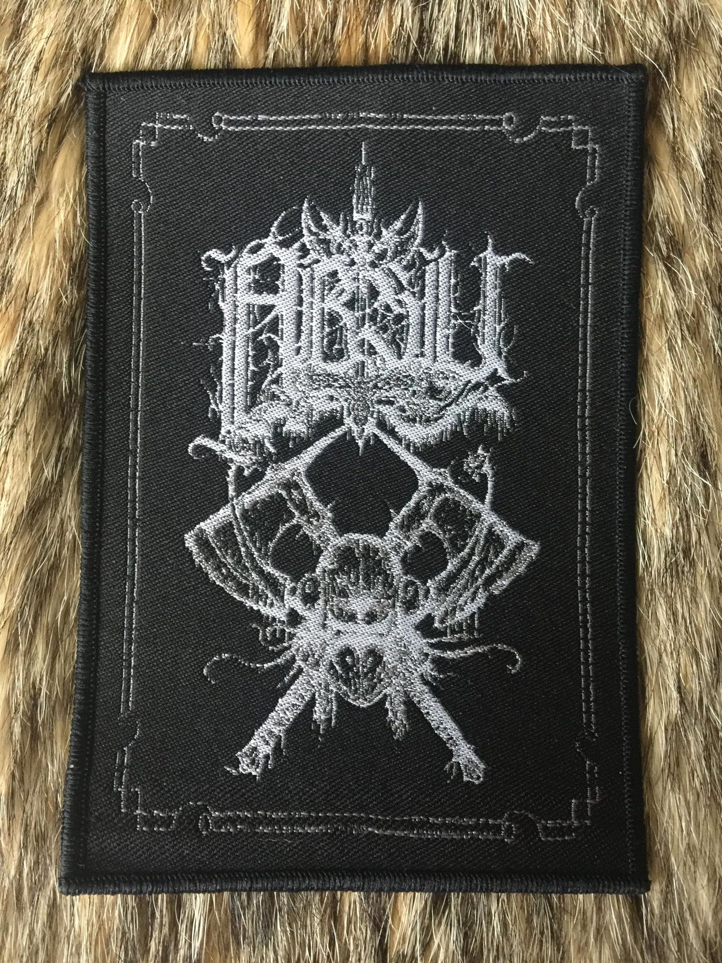 Absu - Axes Black Border Patch