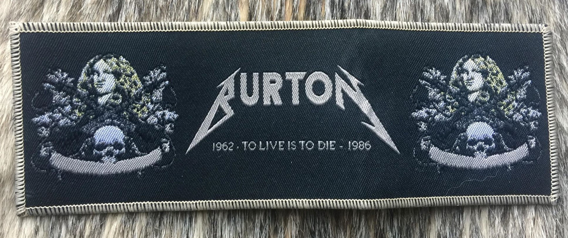 Metallica Cliff Burton To Live is to Die Strip Patch Mercian