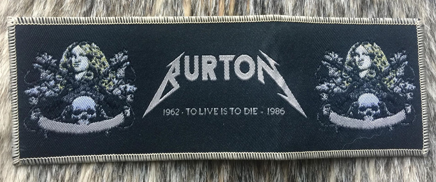 Metallica - Cliff Burton To Live is to Die Strip Patch