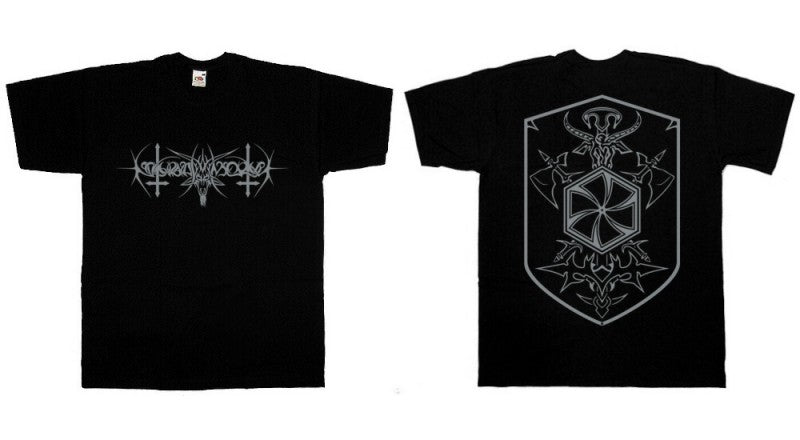 Nokturnal Mortum - Goat Horns Logo Short Sleeved T-shirt