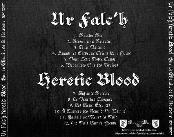Ur Falch / Heretic Blood - Sur Le Chemin de la Noirceur CD